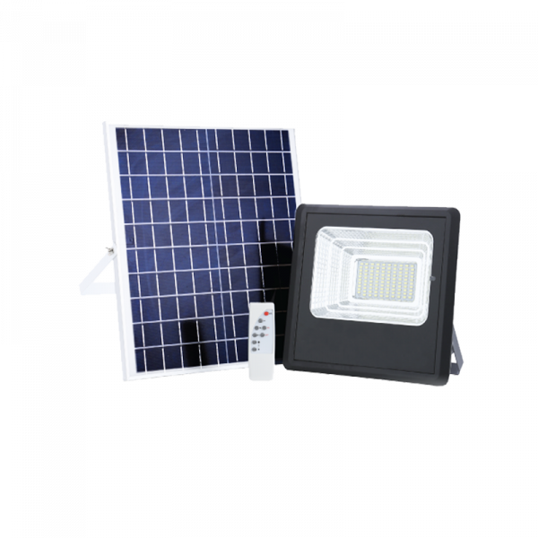 LED reflektor 100W 6000K IP65 solar + daljinski