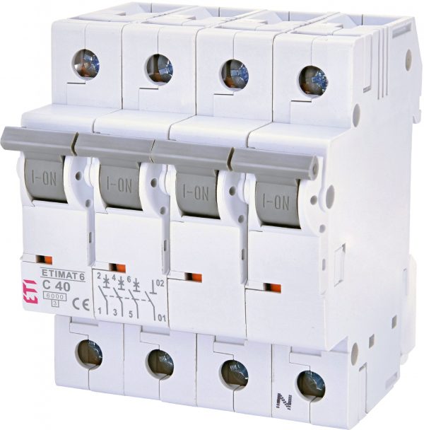 Automatski osigurač ETI 6 3p+N C40