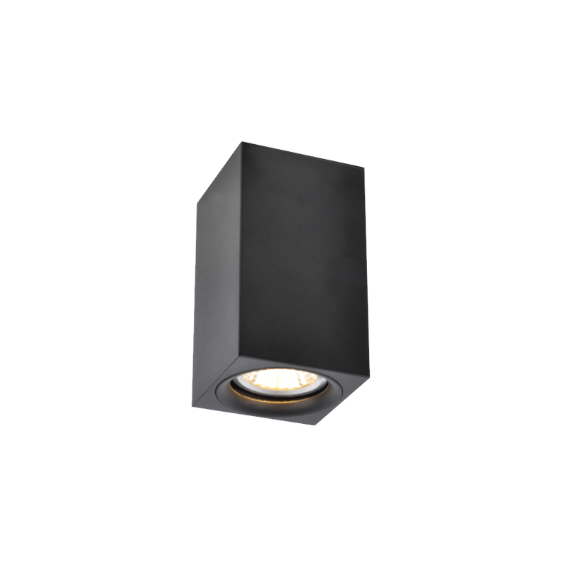 Nadgradni downlight crna M39S-BK grlo GU10