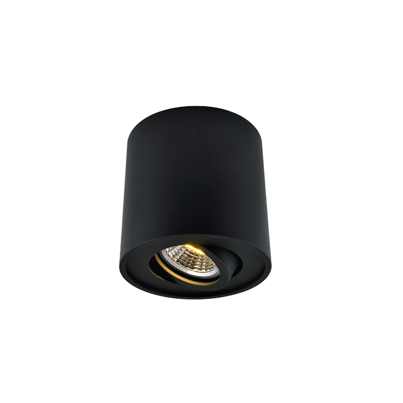Nadgradni downlight crna boja GU10 T155M-BK