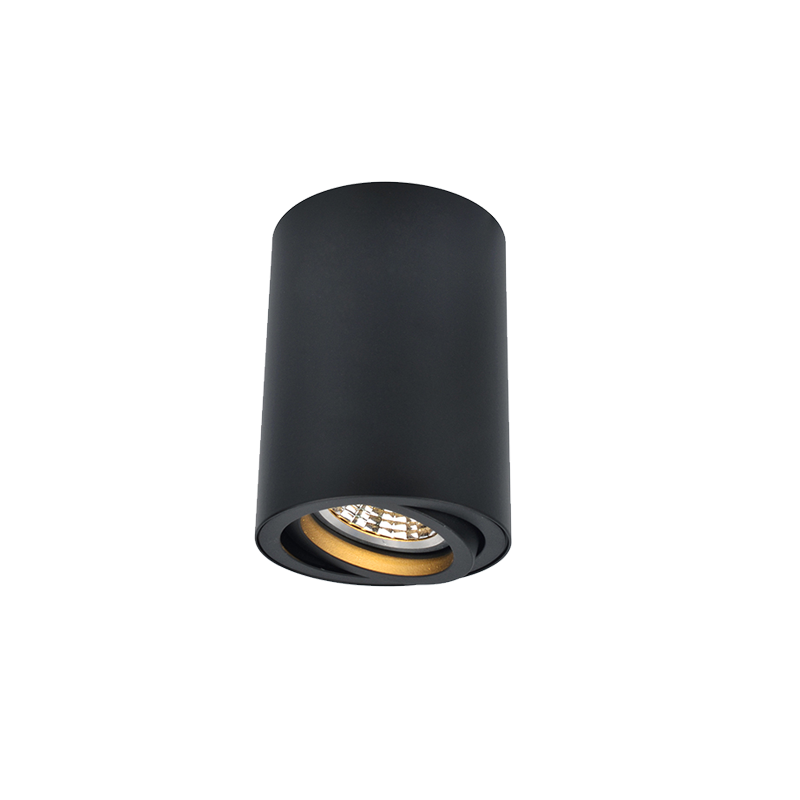 Nadgradni downlight crna boja GU10 T156M-BK