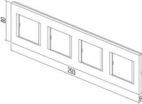 OKVIR LINE 4x2M OL28AT
