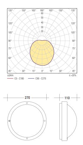 Zidna vanjska PRIMO E27 GRAPHITE
