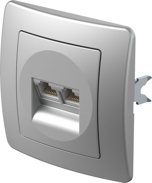Utičnica RJ45 cat5 dvostruka KE39ES